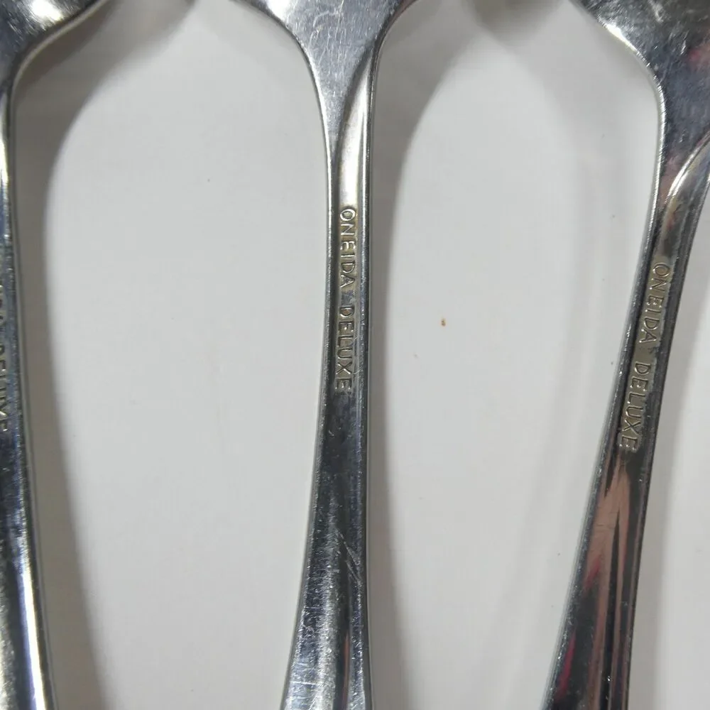 Oneida Calla Lily Stainless Flatware Lot 7pc Spoons Fork